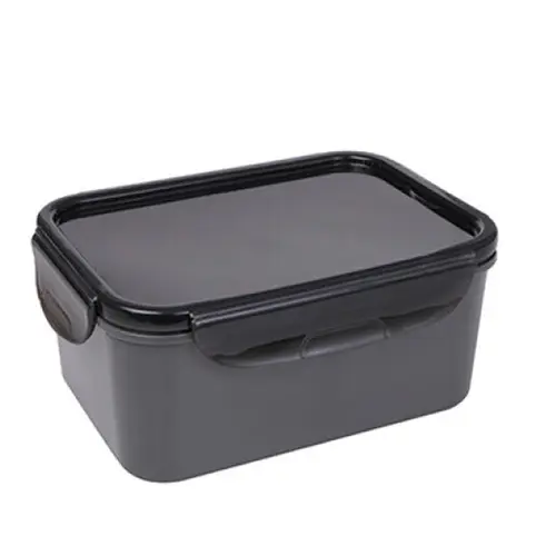Recipiente Hermético Cinza 2L 15x21x9,5cm