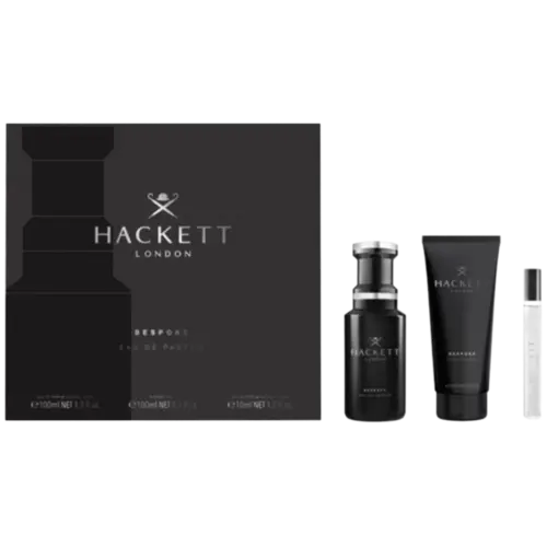 Kit Perfume Hackett Bespoke Eau de Parfum 100ml + Shower Gel 100ml + Travel Spray 10ml Masculino