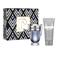 INV EDT100+SG100 Kit Perfume Paco Rabbane Invictus Eau de Toilette 100ml + Shower Gel 100 ml Masculino