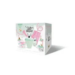 Kit Corania Tutti Delices Macaron Amande Set Eau de Toilette 50ml + Miniatura 15ml + Barra de Espuma 50g