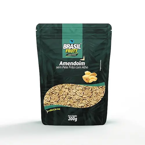 Brasil Frutt Amendoim Sem Pele Frito com Alho 200g