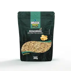 Brasil Frutt Amendoim Sem Pele Frito com Alho 200g