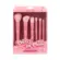 Estojo Cala com 6 Pincéis Para Maquiagem - Pretty In Pink