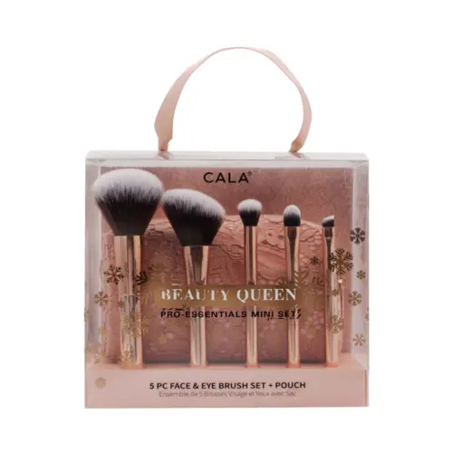 Kit Cala Pincéis Para Maquiagem + Necessaire -  Beauty Queen