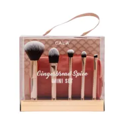 Kit Cala Pincéis Para Maquiagem + Necessaire - Gingerbread