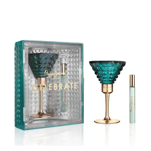 Kit Perfume Pepe Jeans Celebrate For Her Set 80ml + Miniatura 10ml - Eau de Parfum Feminino