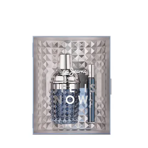 Perfume Pepe Jeans Life Is Now For Him Set Eau de Parfum Masculino 100ml + Miniatura Eau de Parfum Masculino 10ml