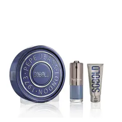 Kit Perfume Pepe Jeans Sobold Set 2024 Eau de Parfum Masculino 100ml + Gel de Banho 100ml