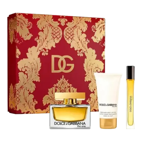 Kit Perfume Dolce & Gabbana The One Eau de Parfum 75ml + Hidratante Corporal 50ml + Travel Size 10ml