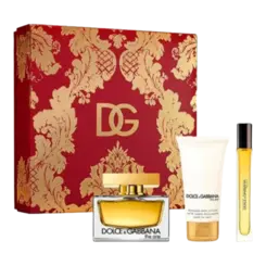 Kit Perfume Dolce & Gabbana The One Eau de Parfum 75ml + Hidratante Corporal 50ml + Travel Size 10ml