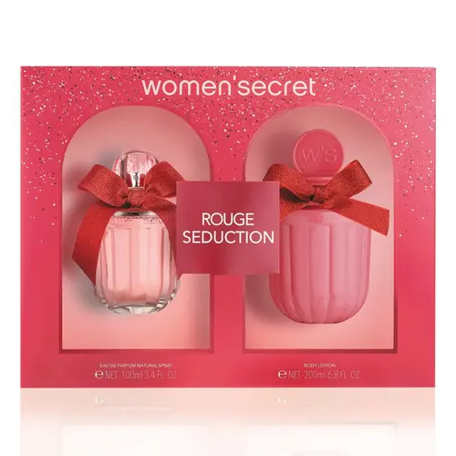 Kit Perfume Women'Secret Rouge Seduction Eau de Parfum 100ml + Body Lotion 200ml Feminino