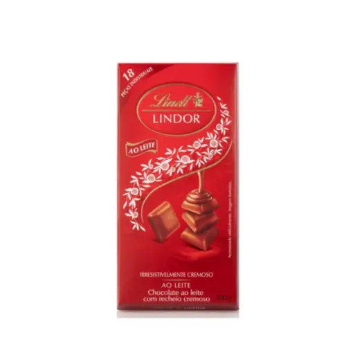 Chocolate ao Leite Cremoso Lindor Lindt caixa 100g