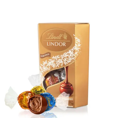 Chocolate Lindt Lindor Caixa Sortidos 75g