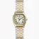 Relógio Fóssil Feminino Analógico Fundo Branco com Pulseira de Metal Prata e Dourada ES5362