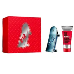 Kit Perfume Carolina Herrera 212 Heroes Eau de Toilette 90ml + Shower Gel 100ml Masculino