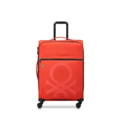 Mala de Viagem Benetton Color Block Média Vermelho 24'