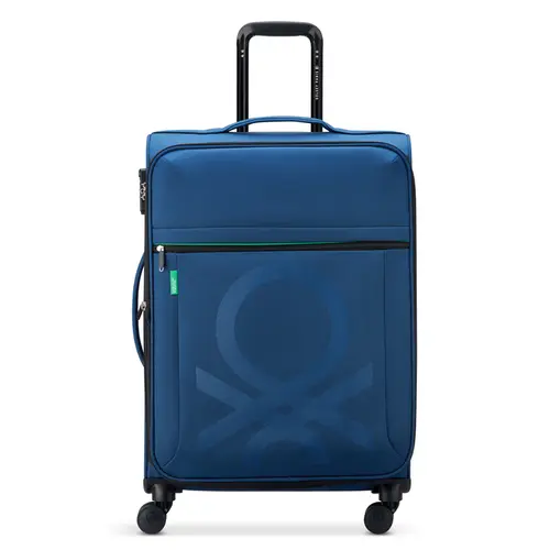 Mala de Viagem Benetton Color Block Grande Azul 28'