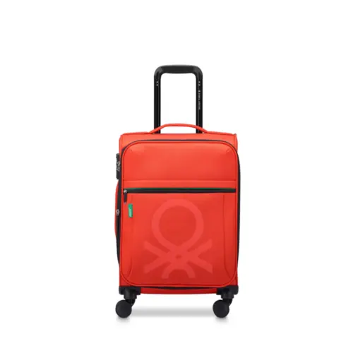 Mala de Viagem Bordo Benetton Color Block Pequena Vermelho 20'