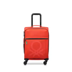 Mala de Viagem Bordo Benetton Color Block Pequena Vermelho 20'