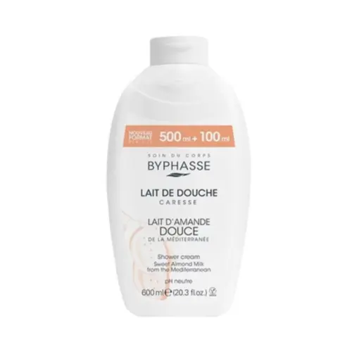 Creme de Banho Byphasse - Com Leite de Amêndoa Doce 600ml