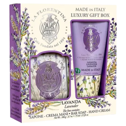 Kit La Florentina Lavander Creme Mãos + Sabonete Barra