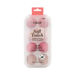 Estojo de Esponja Cala - Com 8 Esponjas Para Maquiagem Blending  Rosa Pink e Nude