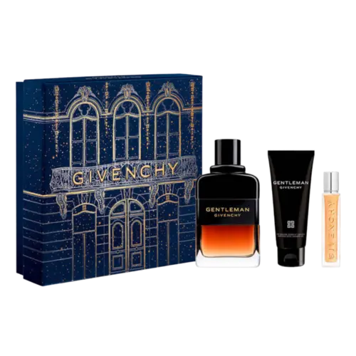 Kit Perfume Givenchy Society Réserve Privée Eau de Parfum 100ml + Travel Spray + Gel de Banho Masculino