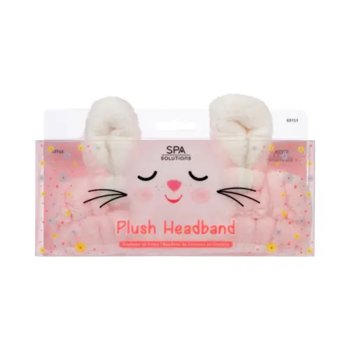 Faixa de Cabeça Cala - Pelúcia de Coelhinho Rosa Para Cabelo