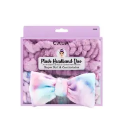 Conjunto de Faixas Cala - Pelúcia Para Cabelo Com Laço Lavanda e Azul Tie Dye