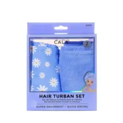 Kit Cala Com 2 Toalhas Para Cabelo - Margarida e Lavanda