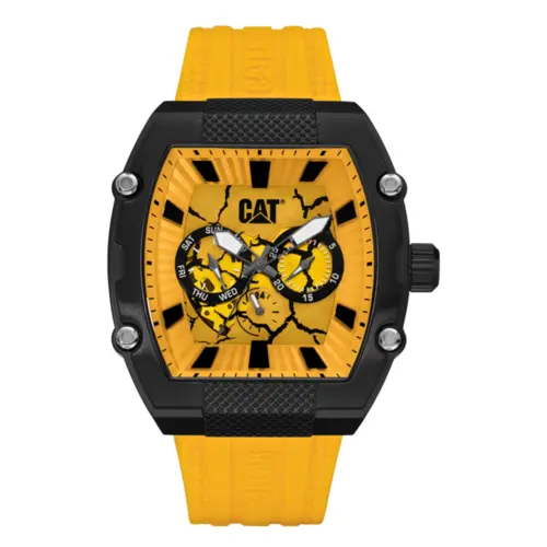 Relógio Masculino Multifuncional Caterpillar Barrel - Pulseira de Silicone