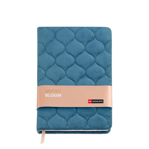 Caderno Miquelrius Ponteado de 160 Páginas Azul Veludo