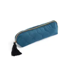 Estojo de Caneta Miquelrius Veludo Azul Com Tassel 215x60x58cm