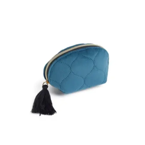 Porta Moeda Miquelrius Veludo Azul Com Tassel 70x65x55cm