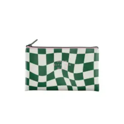 Necessaire Miquelrius Grow Flow Verde Com Branco 21x12x10cm