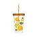 Copo Herevin com Tampa e Canudo Orange e Kiwi 660ml