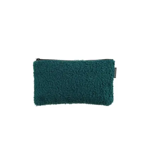 Necessaire Miquelrius Lã de Pelúcia Verde 21x12xcm