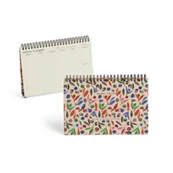 Planner Semanal Miquelrius Leaves In The Wind de 55 Páginas Bege Floral