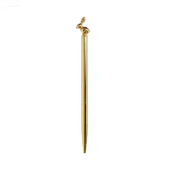 Caneta Miquelrius Tinteiro Coelho Dourado da Cor Azul 0,5mm