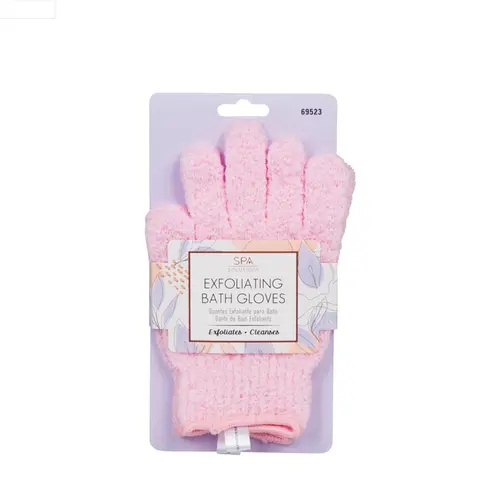 Par de Luvas Cala Esfoliante Para Banho Rosa Pink