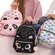 Mochila Infantil Miquelrius Mini Gatinho Preta