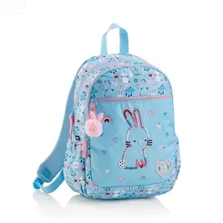 Mochila Infantil Miquelrius Com Estampa de Mini Coelhos e Triplo Compartimento