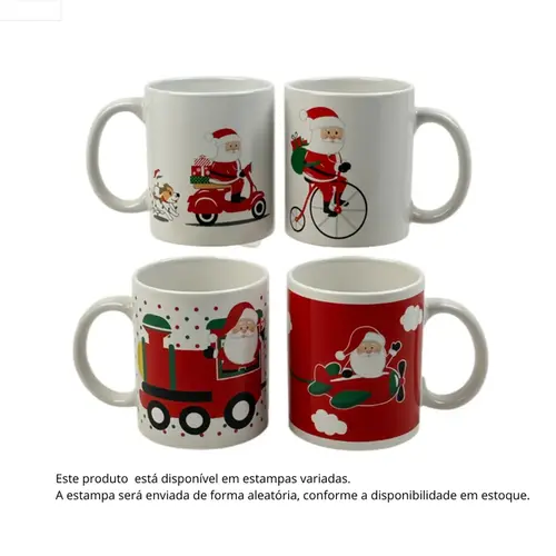 Caneca Natalina Noritex 350ml - Estampas Sortidas