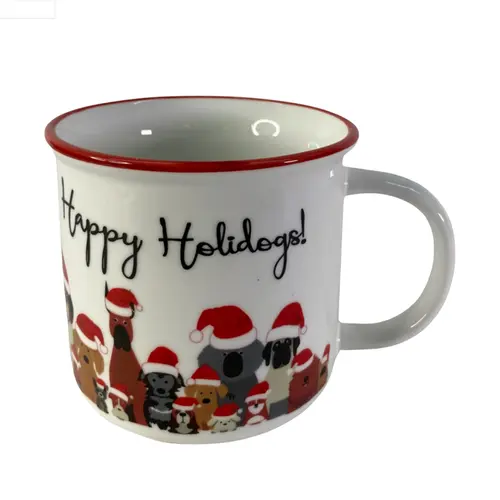 Caneca Natalina Noritex Happy Holidogs 350ml