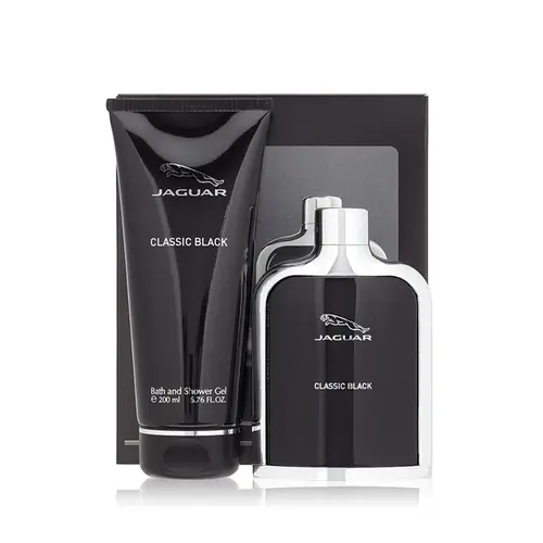 Kit Perfume Jaguar Classic Black - Eau de Toilette 100ml + Gel de Banho 200ml