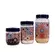 Jogo de 3 Potes Herevin de Vidro Com Tampa Azul Mosaic 425ml-660ml-1L