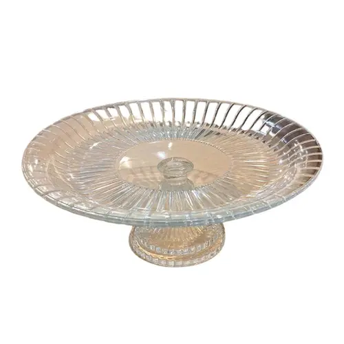 Boleira de Vidro Anitex Transparente Com Pé 32cm