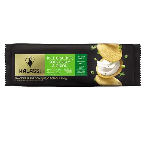 Snack Kalassi Rice Crackers Sour Crea&Oni 100G