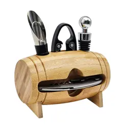 Kit de Acessórios Noritex Para Vinho - Barril Com 5 Peças