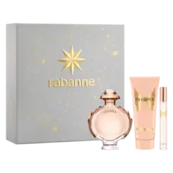 Kit Perfume Olympéa Rabanne Feminino Eau de Parfum 80ml + Eau de Parfum 10ml + Loção Hidratante Corporal 100ml